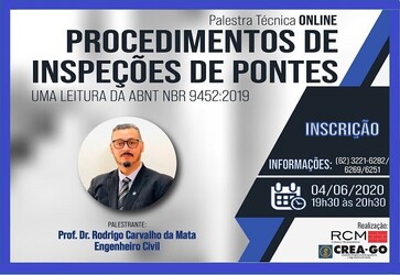 crea-e-rcm-promovem-palestra-online-sobre-inspecoes-de-pontes