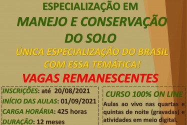 especializacao-em-manejo-e-conservacao-do-solo-da-utfpr-tem-vagas-remanescentes